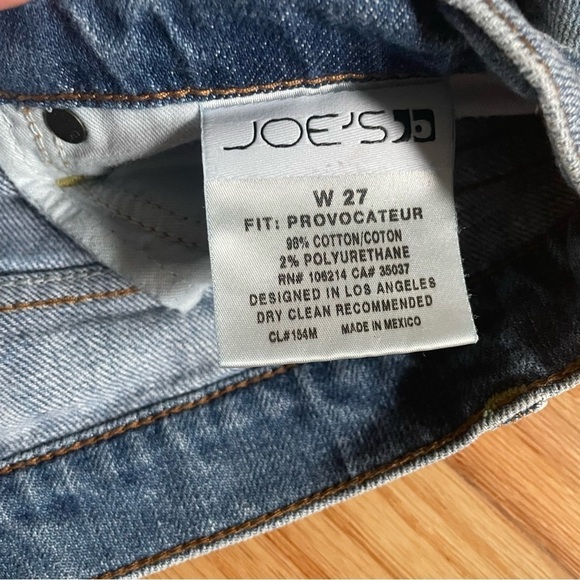 Joe’s Provocateur Light Blue Faded Wash Bootcut Distressed Jeans EUC Size 27 - Picture 9 of 12